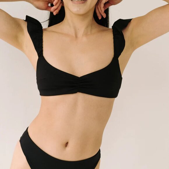 Londre Ruffle Swim Top size MEDIUM - Picture 1 of 4